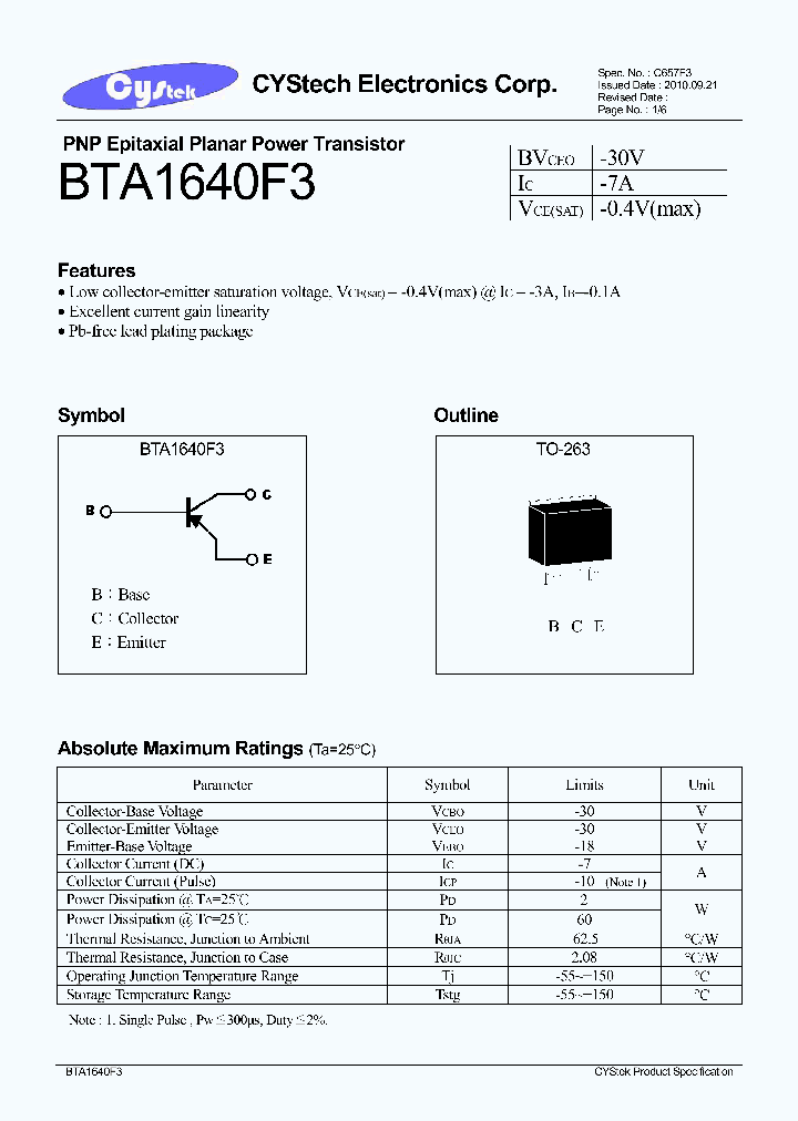 BTA1640F3_7627977.PDF Datasheet