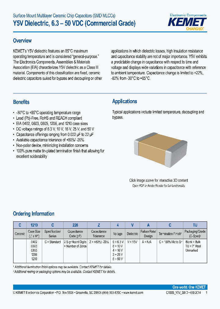 C1206C105Z4VACTU_7627797.PDF Datasheet