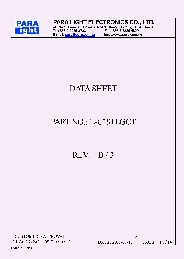 L-C191LGCT_7628968.PDF Datasheet