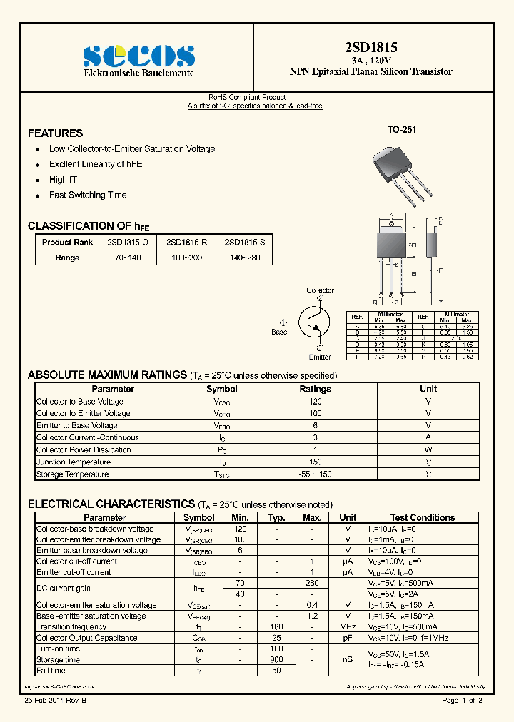 2SD1815-R_7632236.PDF Datasheet