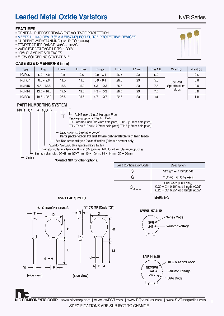 NVR14K270S-F_7641288.PDF Datasheet