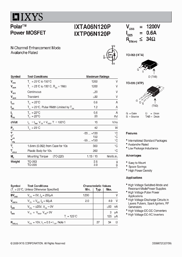 IXTP06N120P_7648689.PDF Datasheet