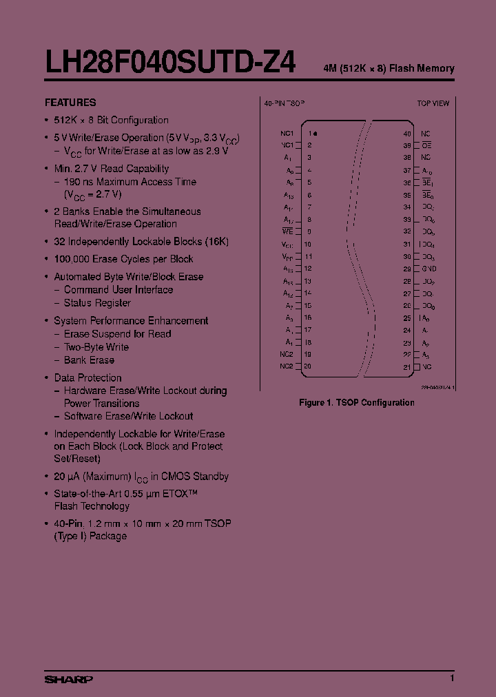 LH28F040SUTD-Z4_7672910.PDF Datasheet