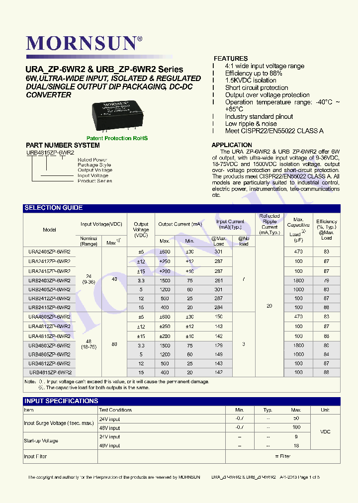 URA2405ZP-6WR2_7674595.PDF Datasheet