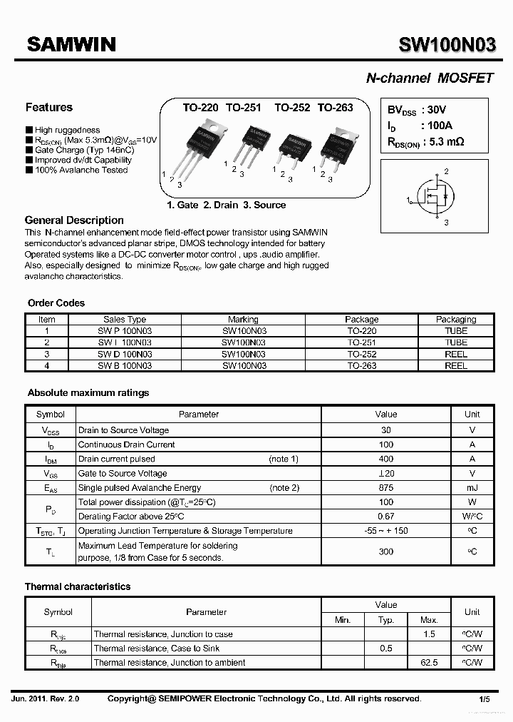 SW100N03_7675046.PDF Datasheet
