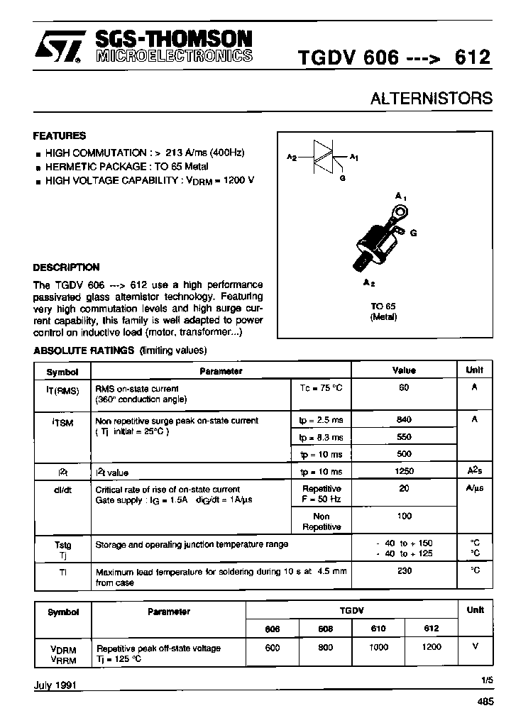TGDV606_7688657.PDF Datasheet