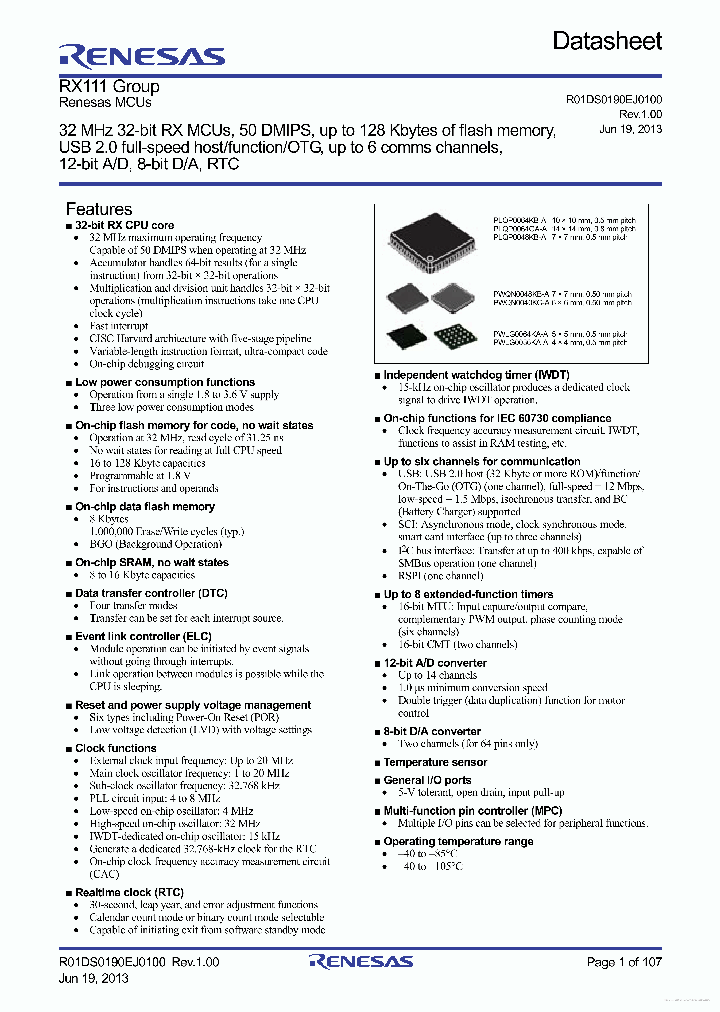 R5F51111AGNE_7689122.PDF Datasheet
