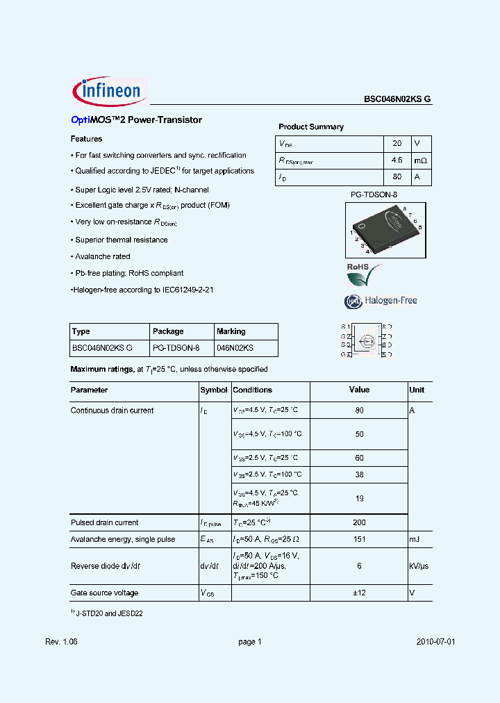 BSC046N02KSG_7693115.PDF Datasheet