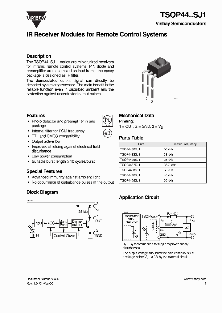 TSOP4456SJ1_7693038.PDF Datasheet