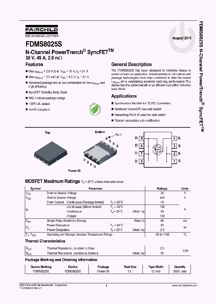 FDMS8025S_7693943.PDF Datasheet