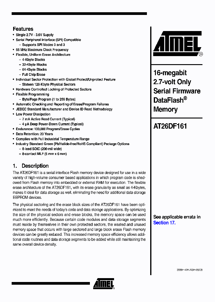 AT26DF161-MU_7694357.PDF Datasheet