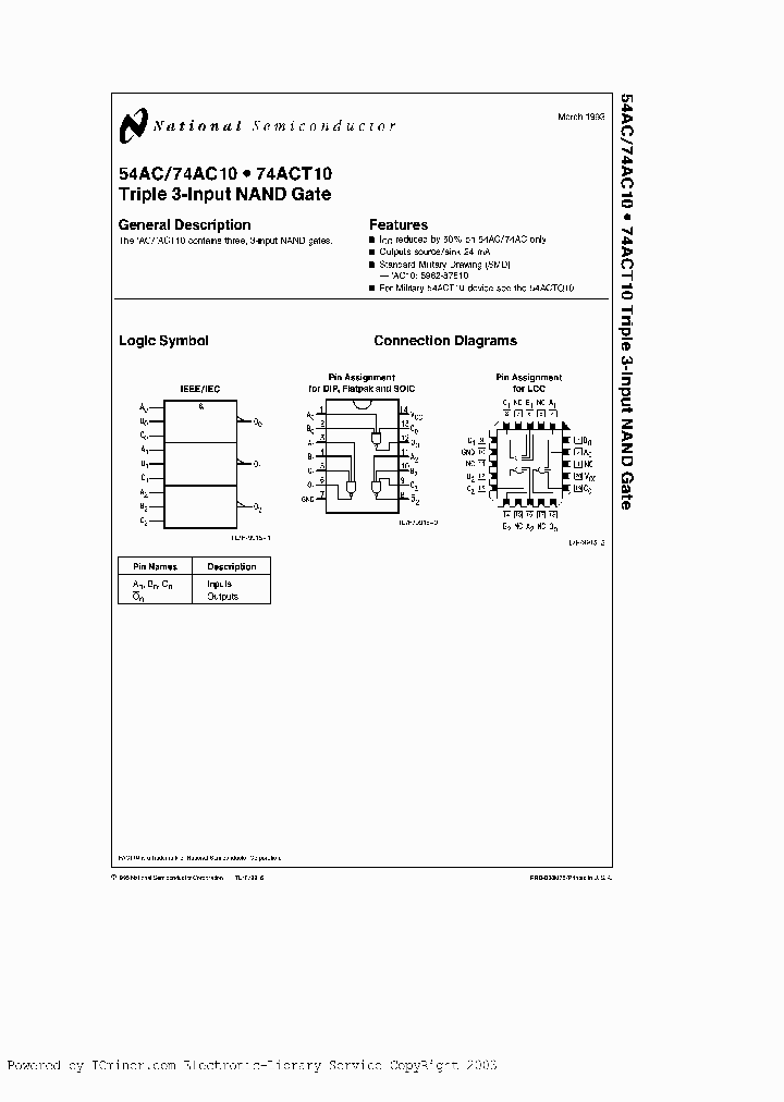 74AC10PCQR_7695725.PDF Datasheet