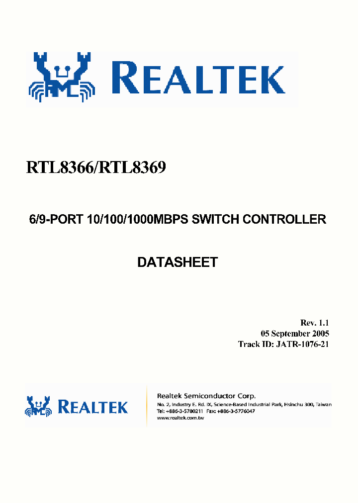 RTL8366_7696067.PDF Datasheet