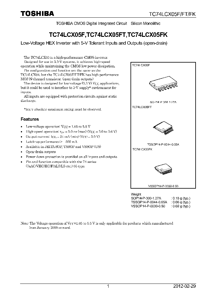 TC74LCX05FK12_7700251.PDF Datasheet