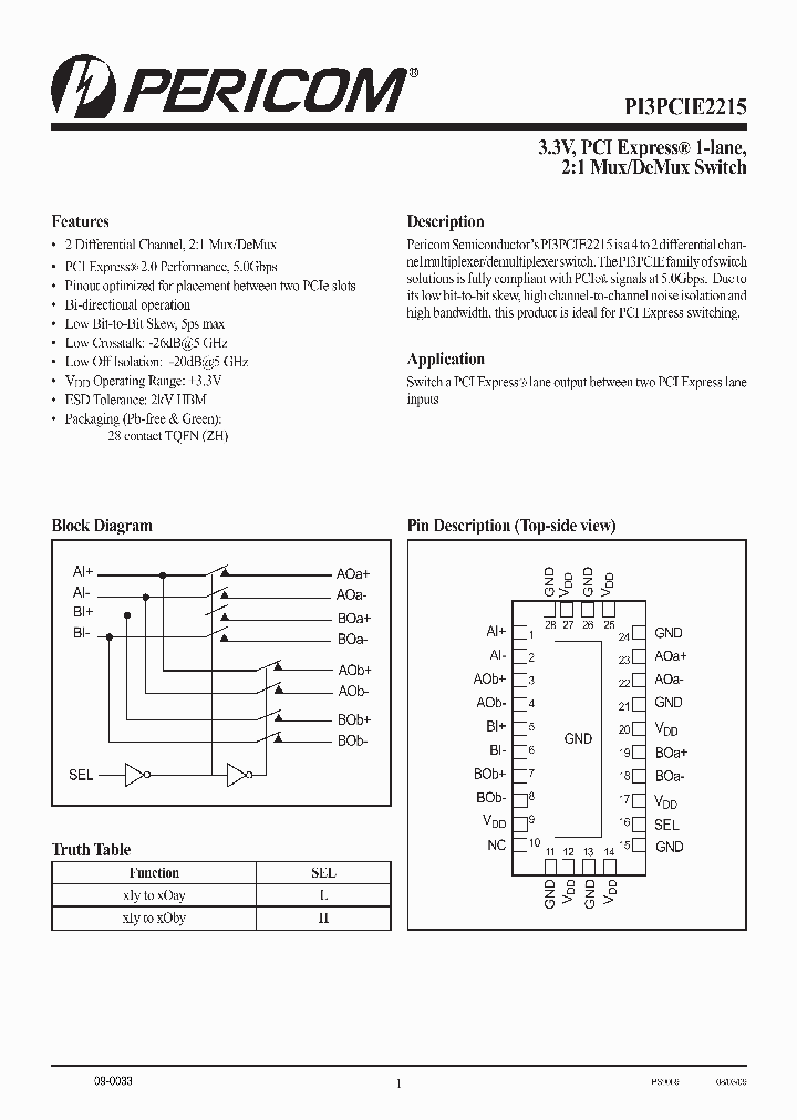 PI3PCIE2215ZHE_7700335.PDF Datasheet