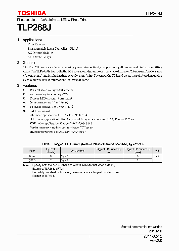 TLP268J_7702131.PDF Datasheet