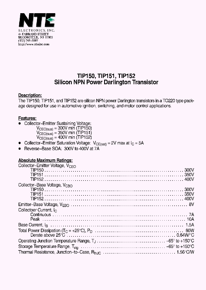 TIP151_7702089.PDF Datasheet