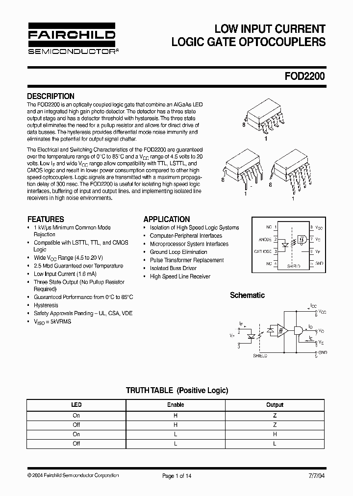 FOD2200_7703889.PDF Datasheet