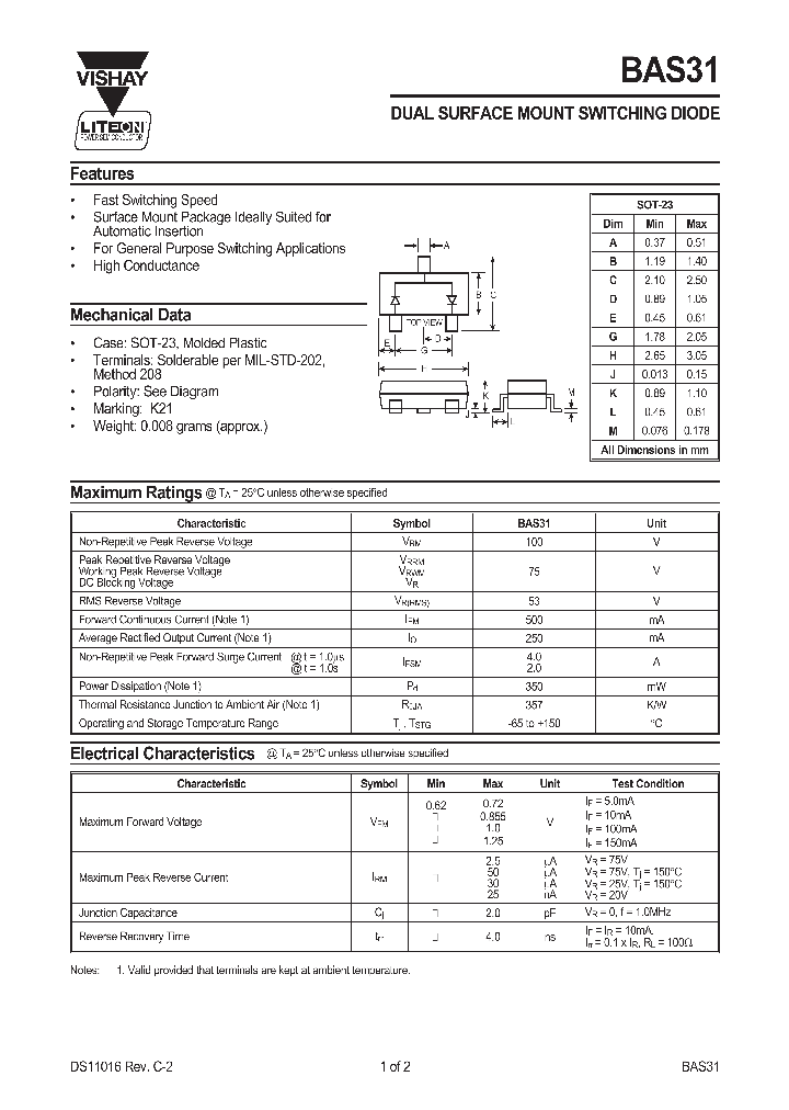 BAS31_7703695.PDF Datasheet