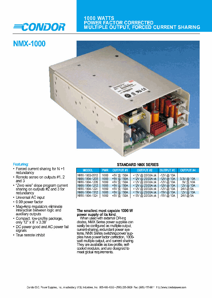 NMX-1000_7708339.PDF Datasheet