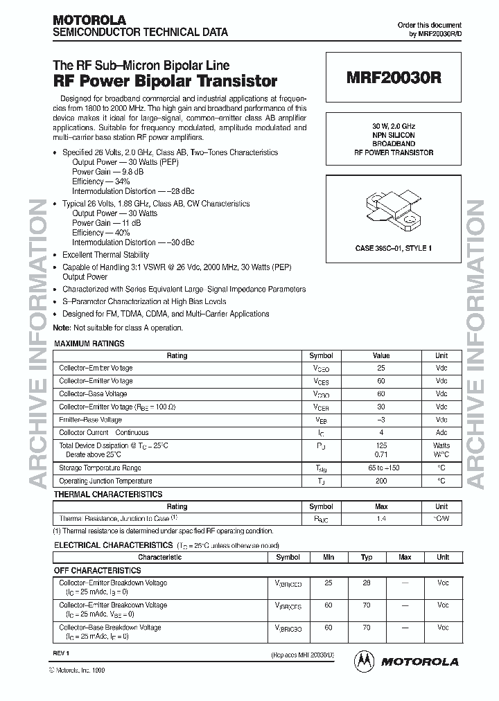 MRF20030RD_7716527.PDF Datasheet