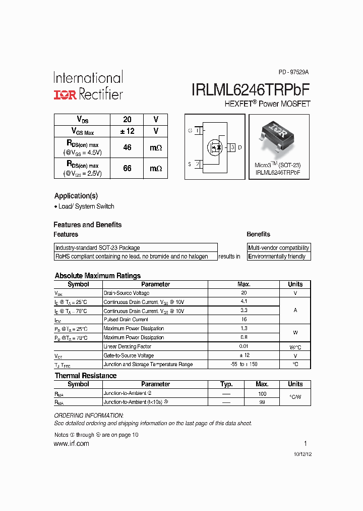 IRLML6246PBF_7725935.PDF Datasheet