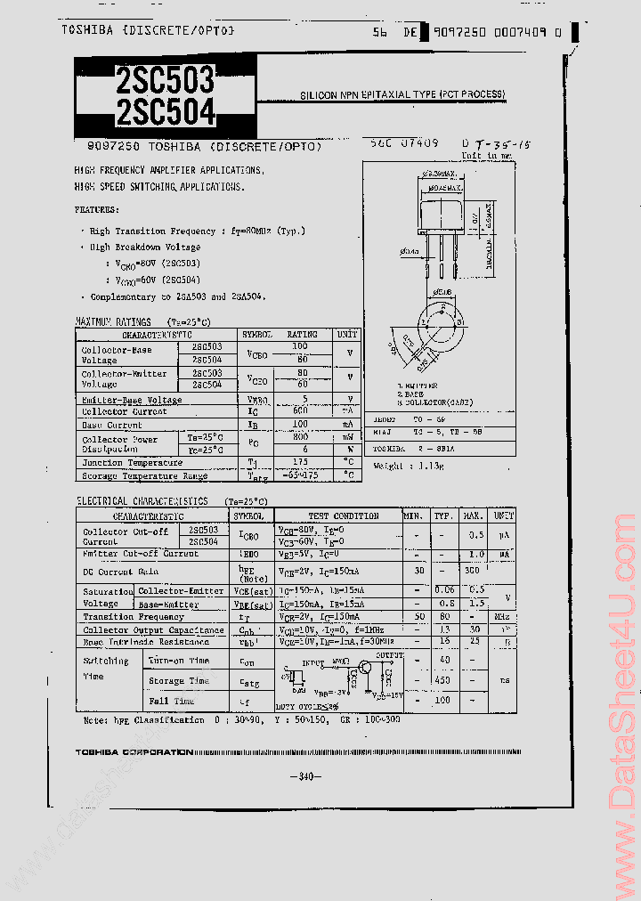 2SC504_7728360.PDF Datasheet