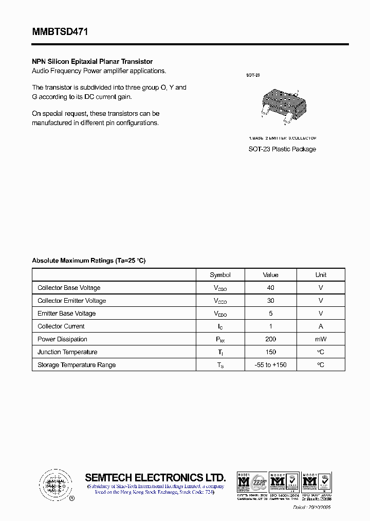 MMBTSD471_7731113.PDF Datasheet