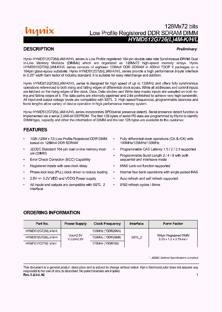 HYMD512G726L4M_7731549.PDF Datasheet