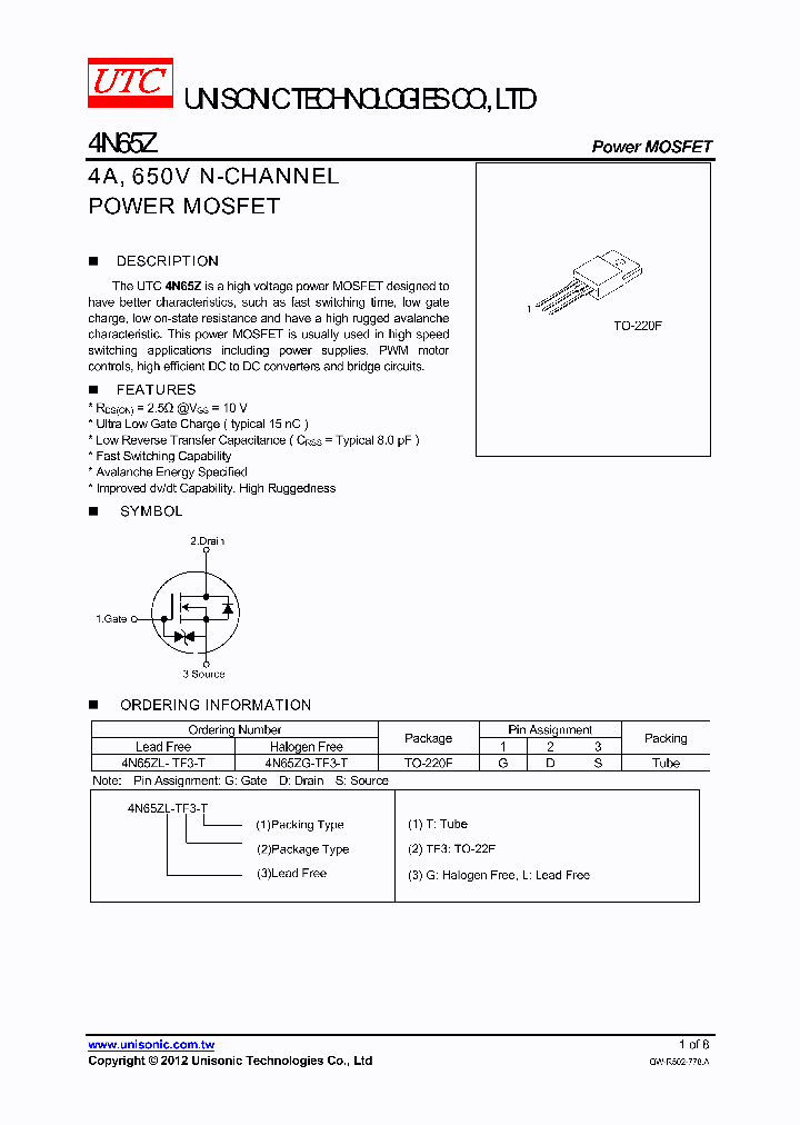 4N65Z_7735563.PDF Datasheet