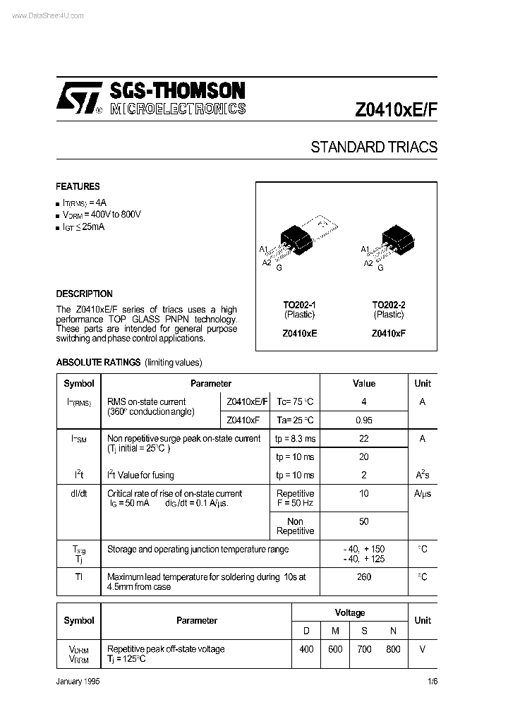 Z0410XE_7736752.PDF Datasheet