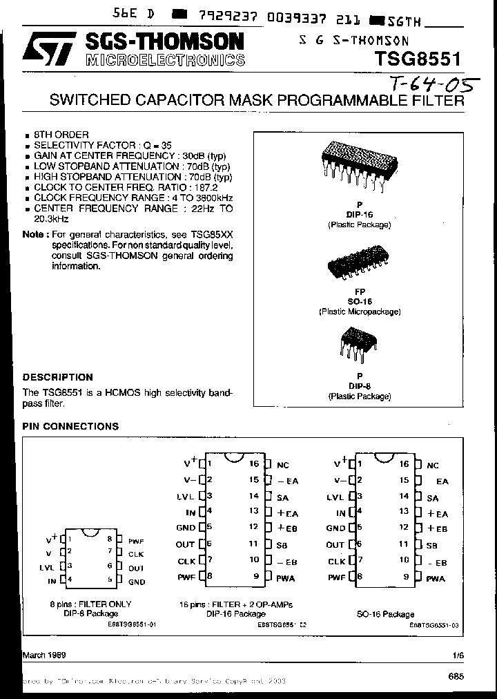 TSG85511VP_7739550.PDF Datasheet