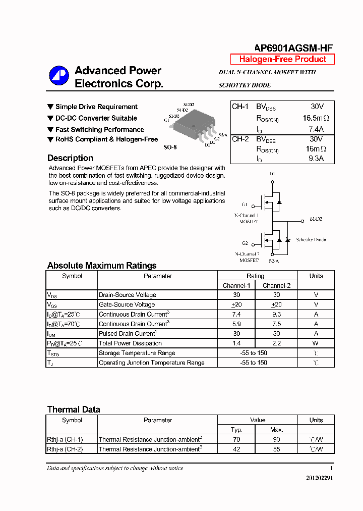 AP6901AGSM-HF_7742418.PDF Datasheet