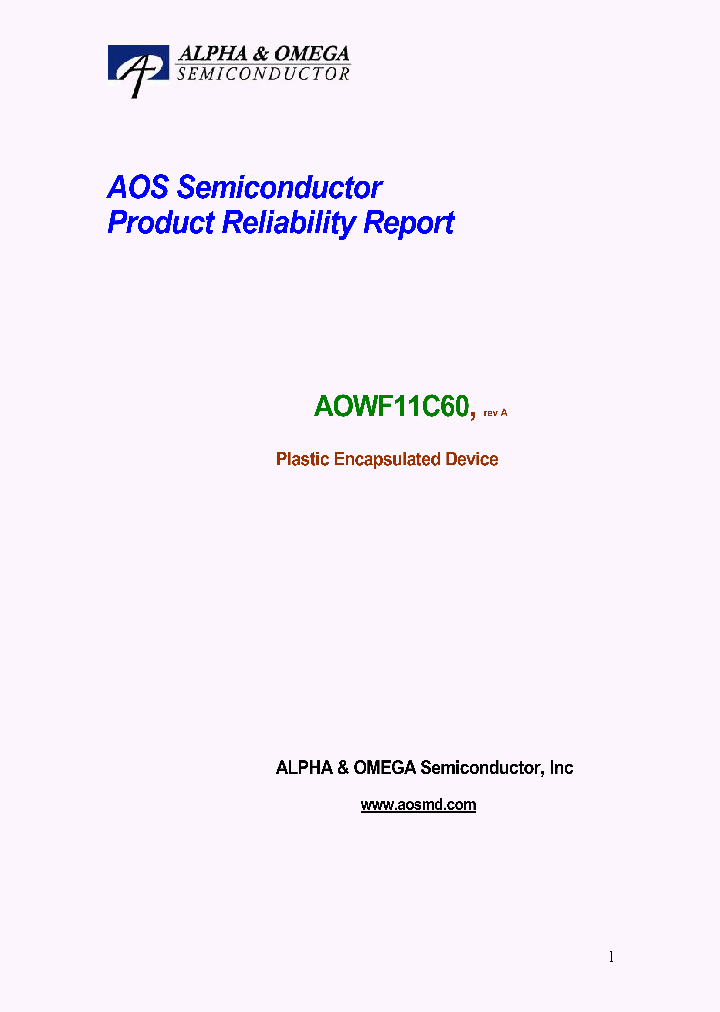 AOWF11C60_7742591.PDF Datasheet