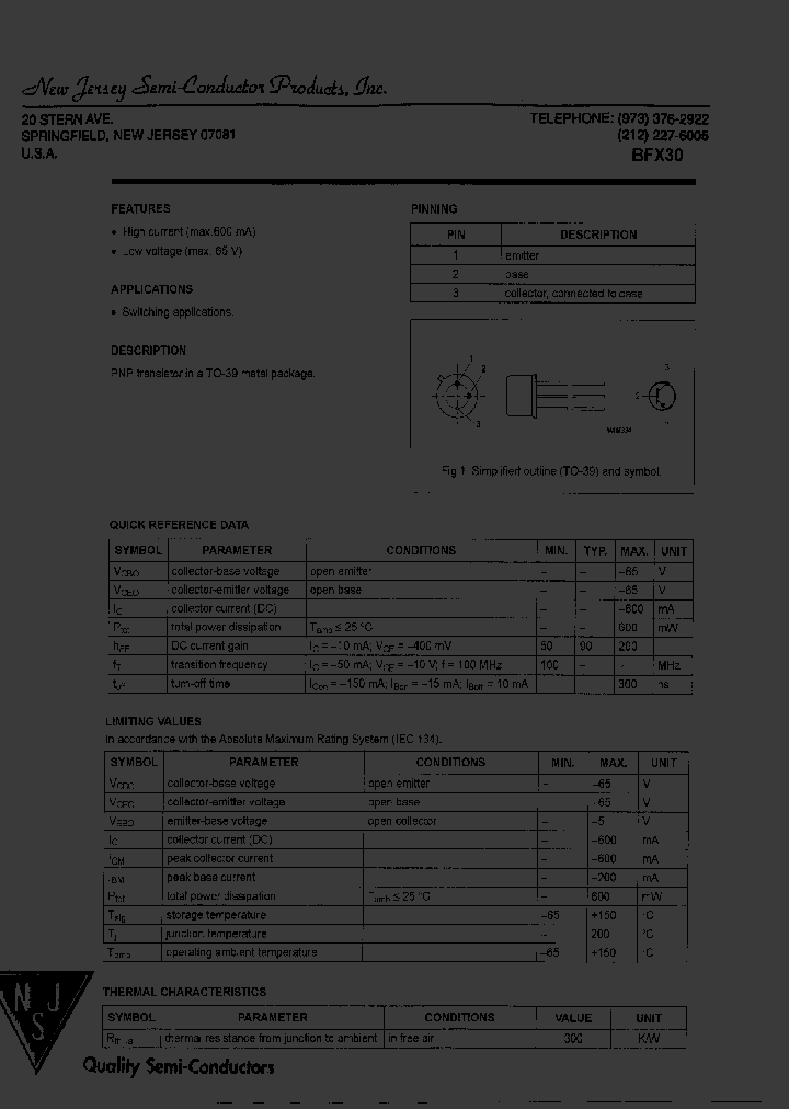 BFX30_7755045.PDF Datasheet