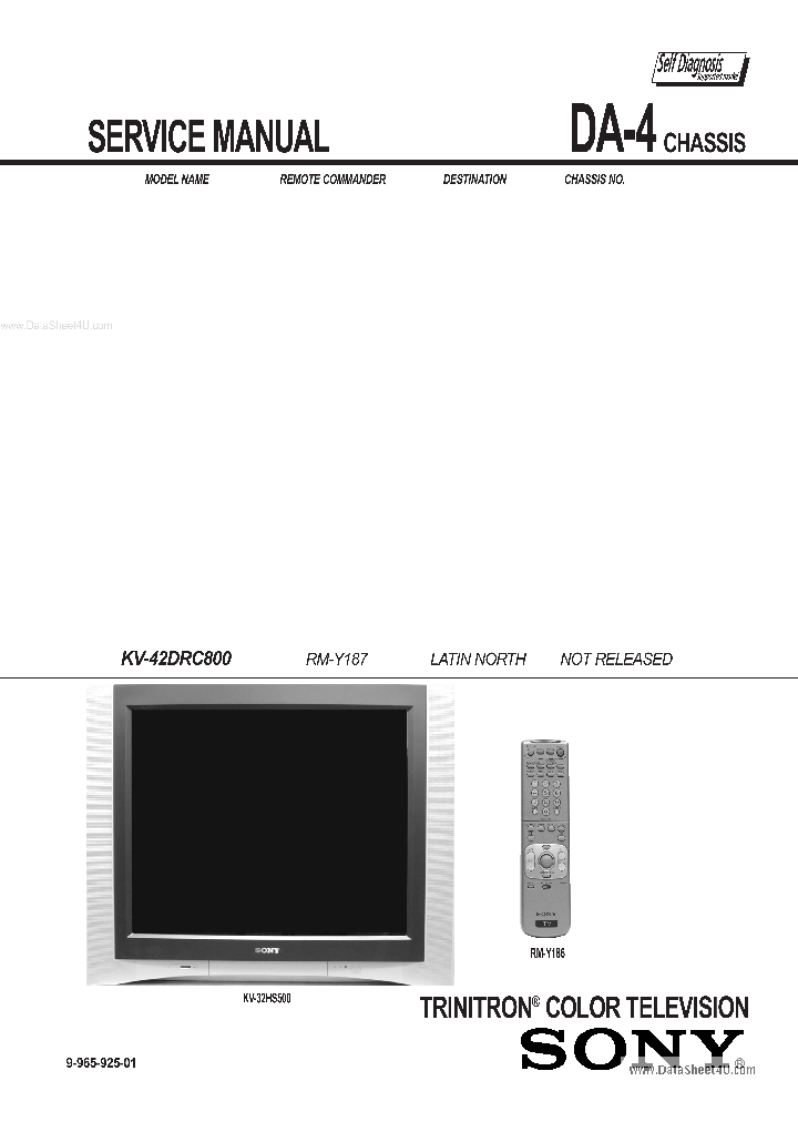 KV-42DRC800_7743023.PDF Datasheet