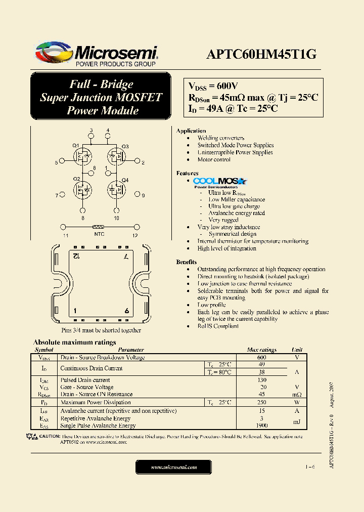 APTC60HM45T1G_7760680.PDF Datasheet