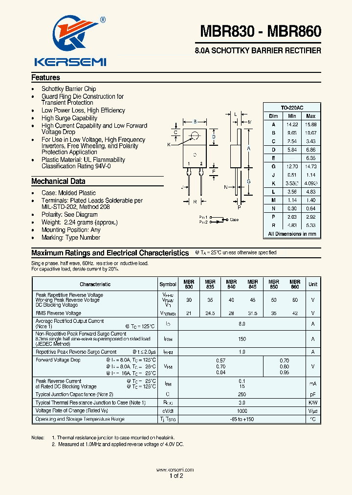 MBR830_7761005.PDF Datasheet