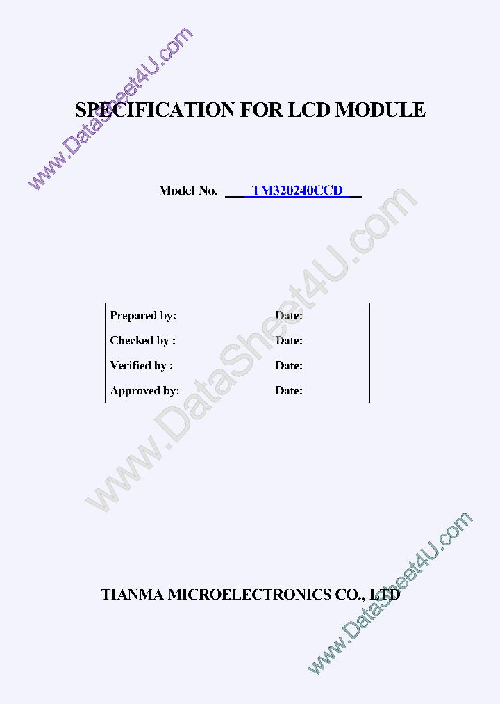 TM320240CCDSPEC_7746710.PDF Datasheet