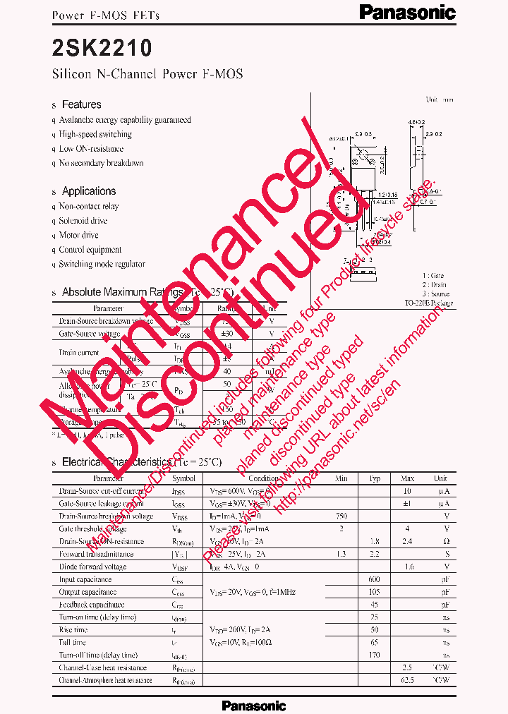 2SK2210_7746001.PDF Datasheet