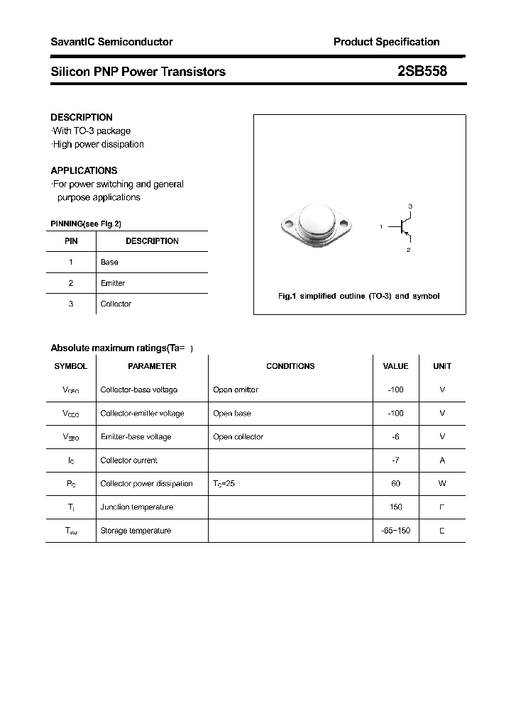 2SB558_7776884.PDF Datasheet