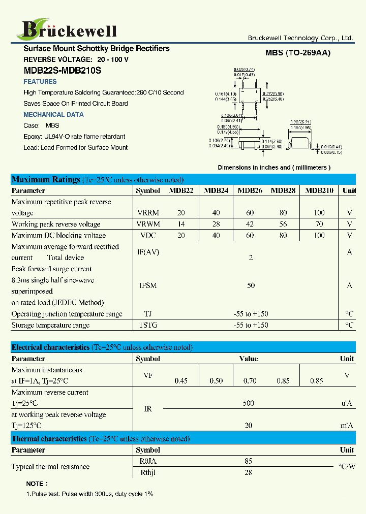 MDB210S_7748524.PDF Datasheet