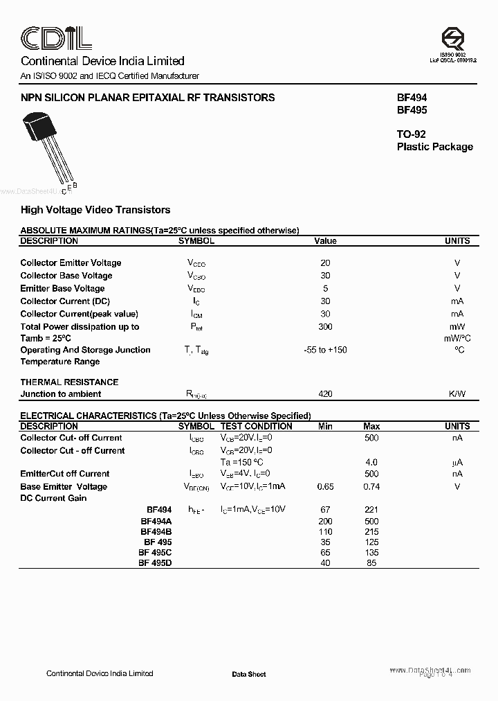 BF495_7749475.PDF Datasheet