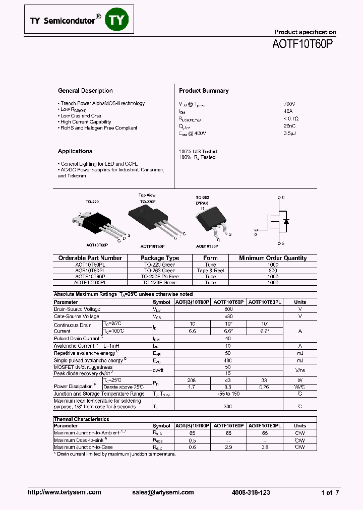 AOTF10T60P_7778571.PDF Datasheet