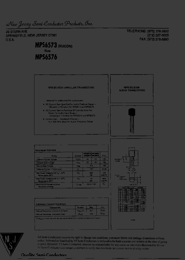 MPS6573_7785282.PDF Datasheet