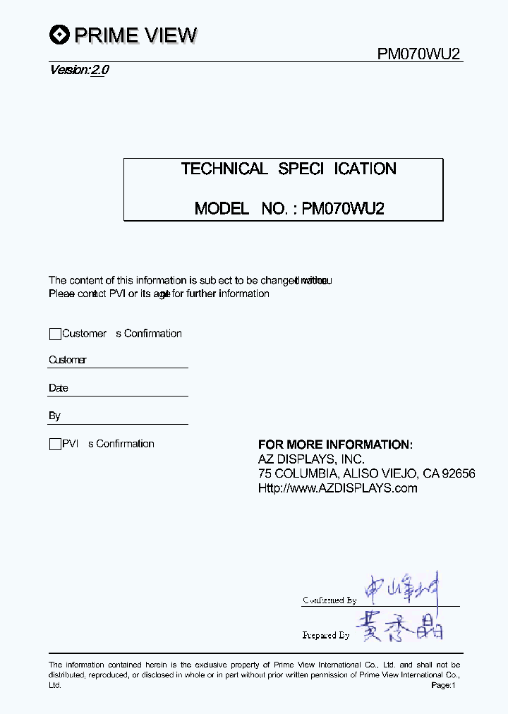PM070WU2_7803455.PDF Datasheet
