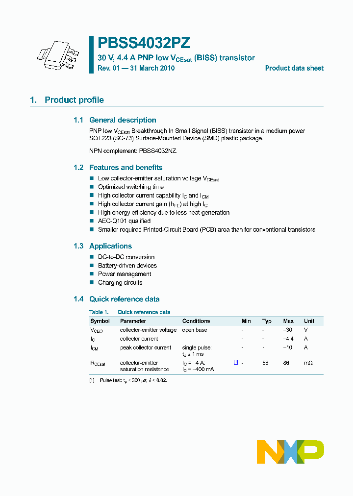 PBSS4032PZ_7812272.PDF Datasheet