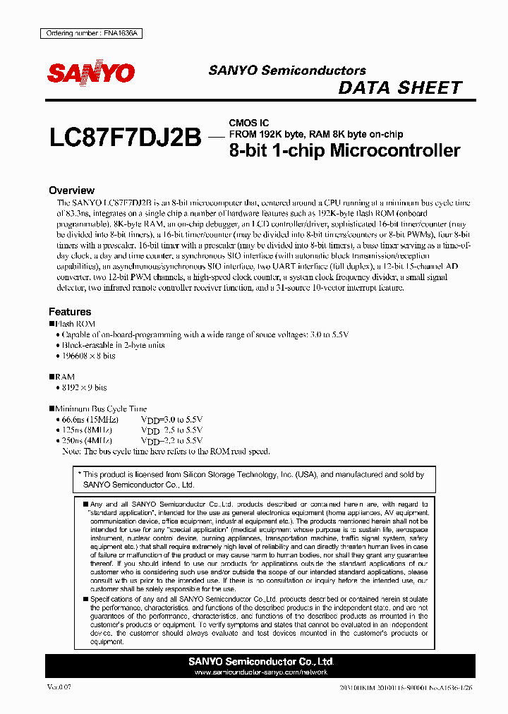 LC87F7DJ2B_7813566.PDF Datasheet