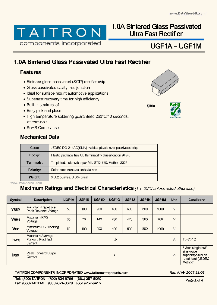 UGF1K_7753783.PDF Datasheet