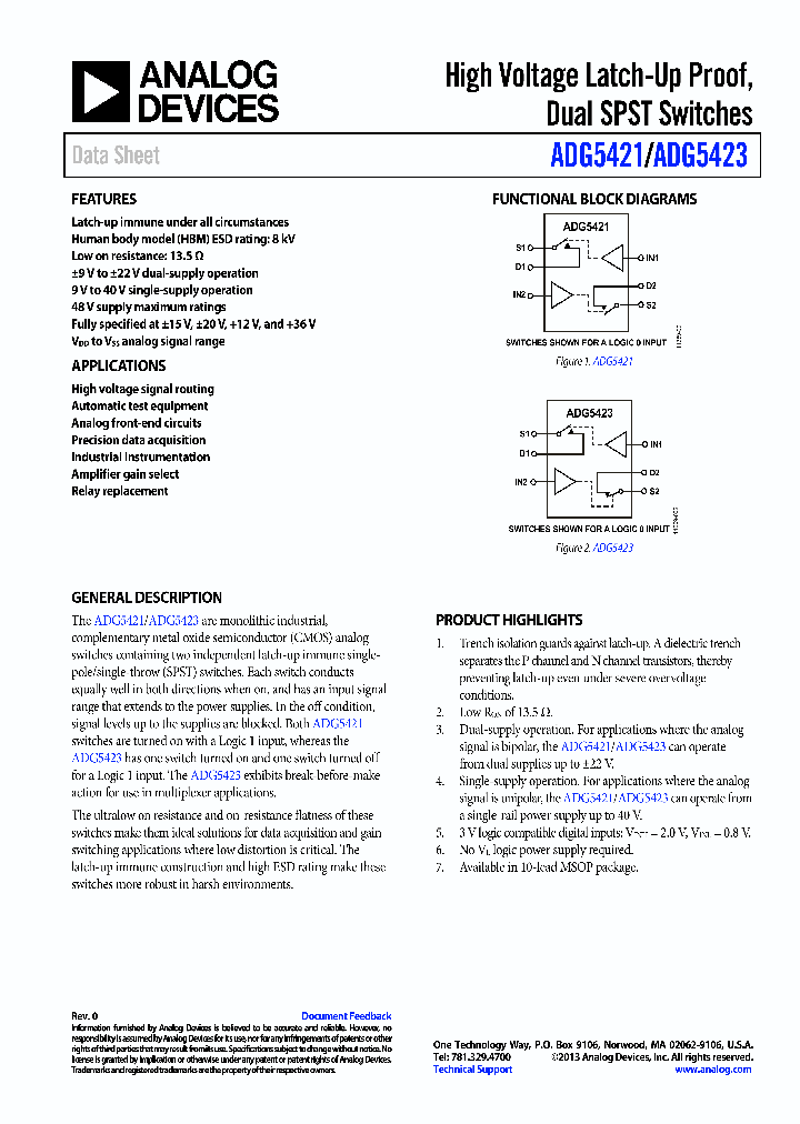 ADG5423_7813768.PDF Datasheet